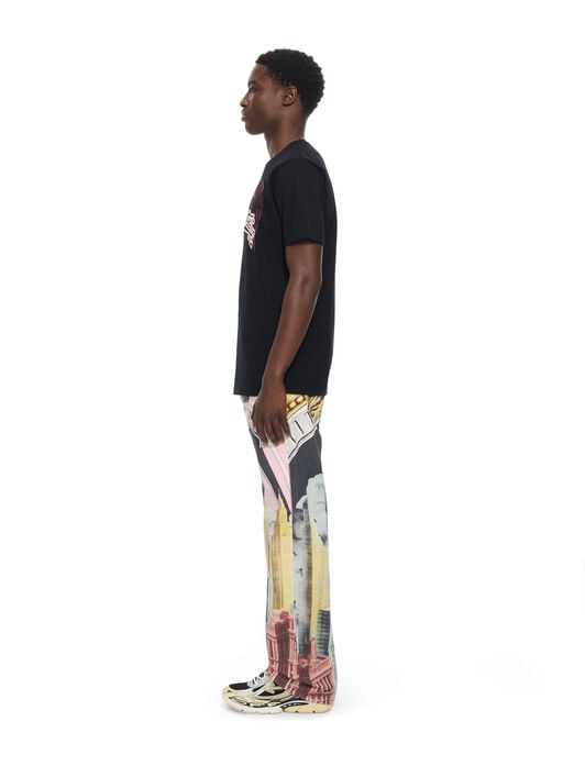 OFF WHITE Swarovski Double Eagle Slim T-shirt BLACK 44MAA027Z26J008
