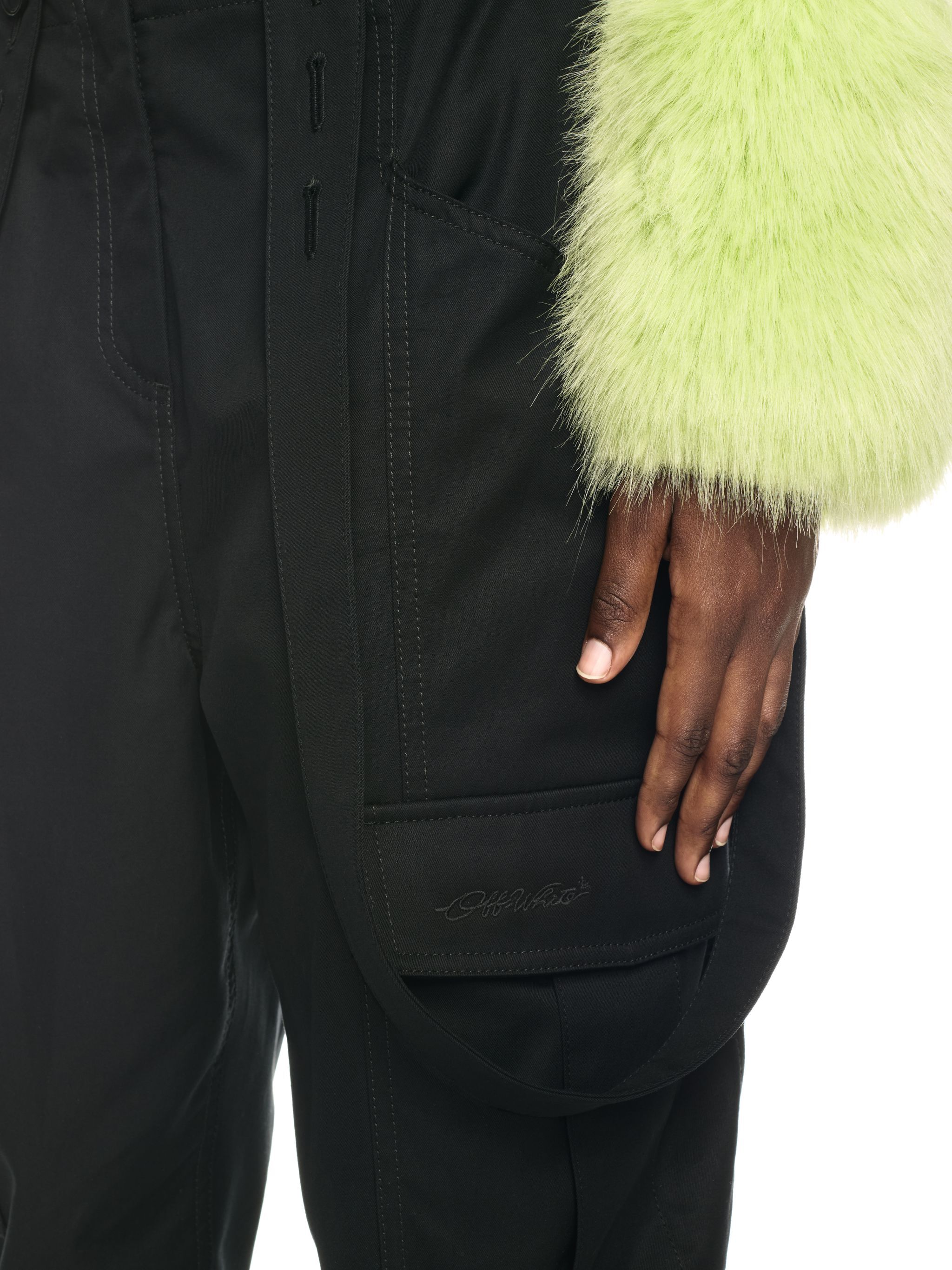 OFF WHITE Co Straps Cargo Pants BLACK OWCF01AW24FAB001