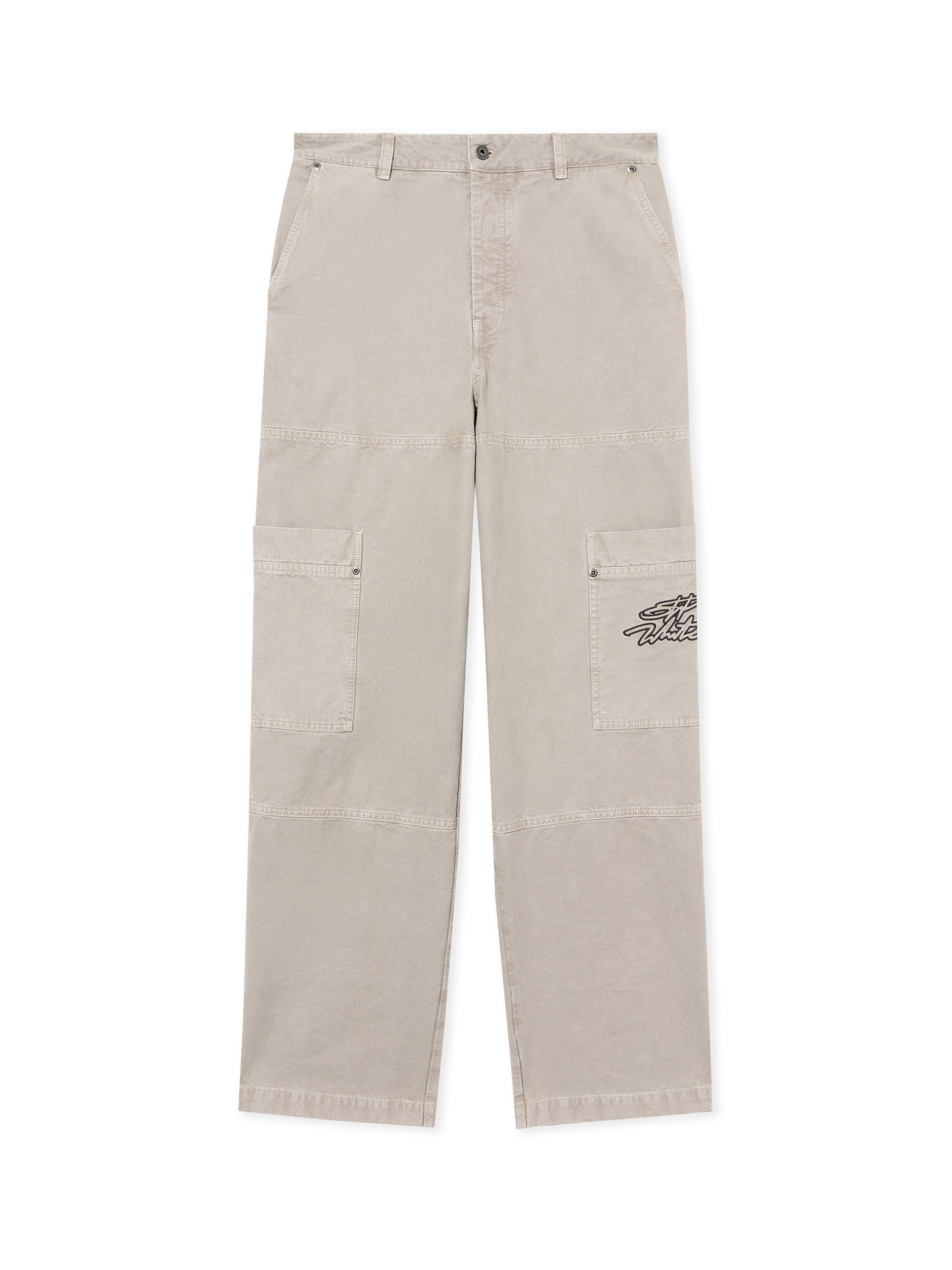 OFF WHITE Script Cargo Pants STONE 44XCF04ES26F001