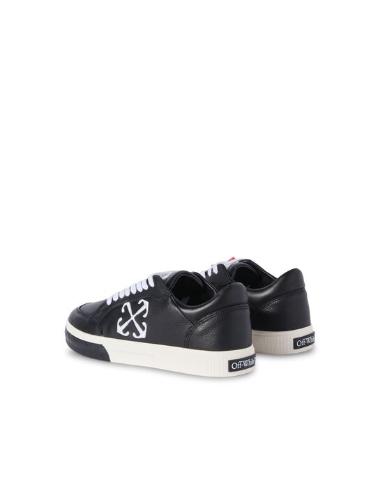 OFF WHITE New Low Vulcanized Leather BLACK OMIA293C99LEA001