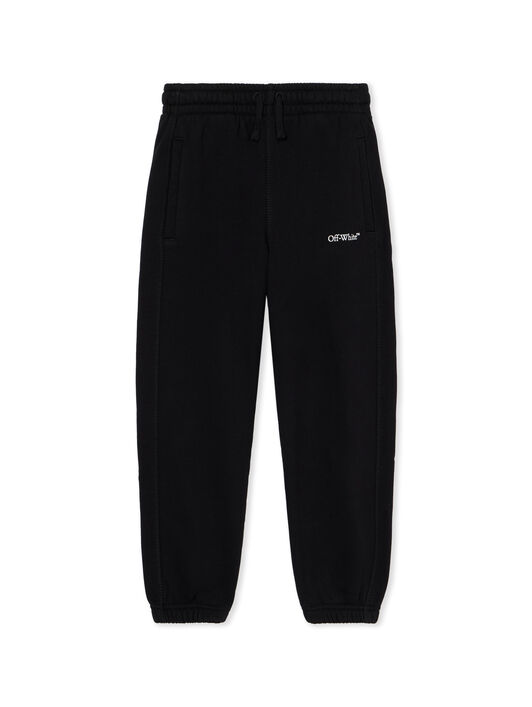 OFF WHITE Bookish Diagonal Logo Sweatpants BLACK - WHITE OBCH001F25FLE004