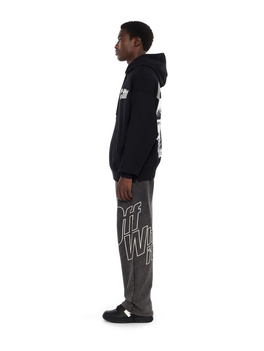 Cupid Tape Skate Hoodie OFF WHITE Cupid Tape Skate Hoodie BLACK - WHITE OMBB085F25FLE00Y