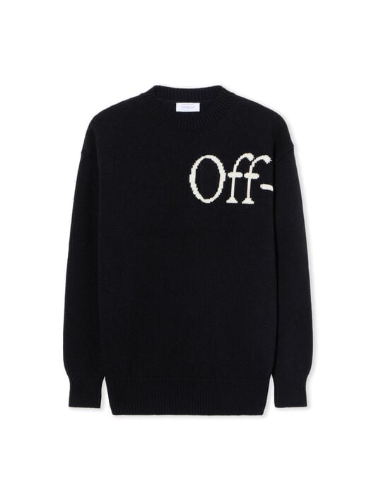 Bookish Logo Knit Sweater OFF WHITE Bookish Logo Knit Sweater BLACK - WHITE OWHE10OF25KNI002
