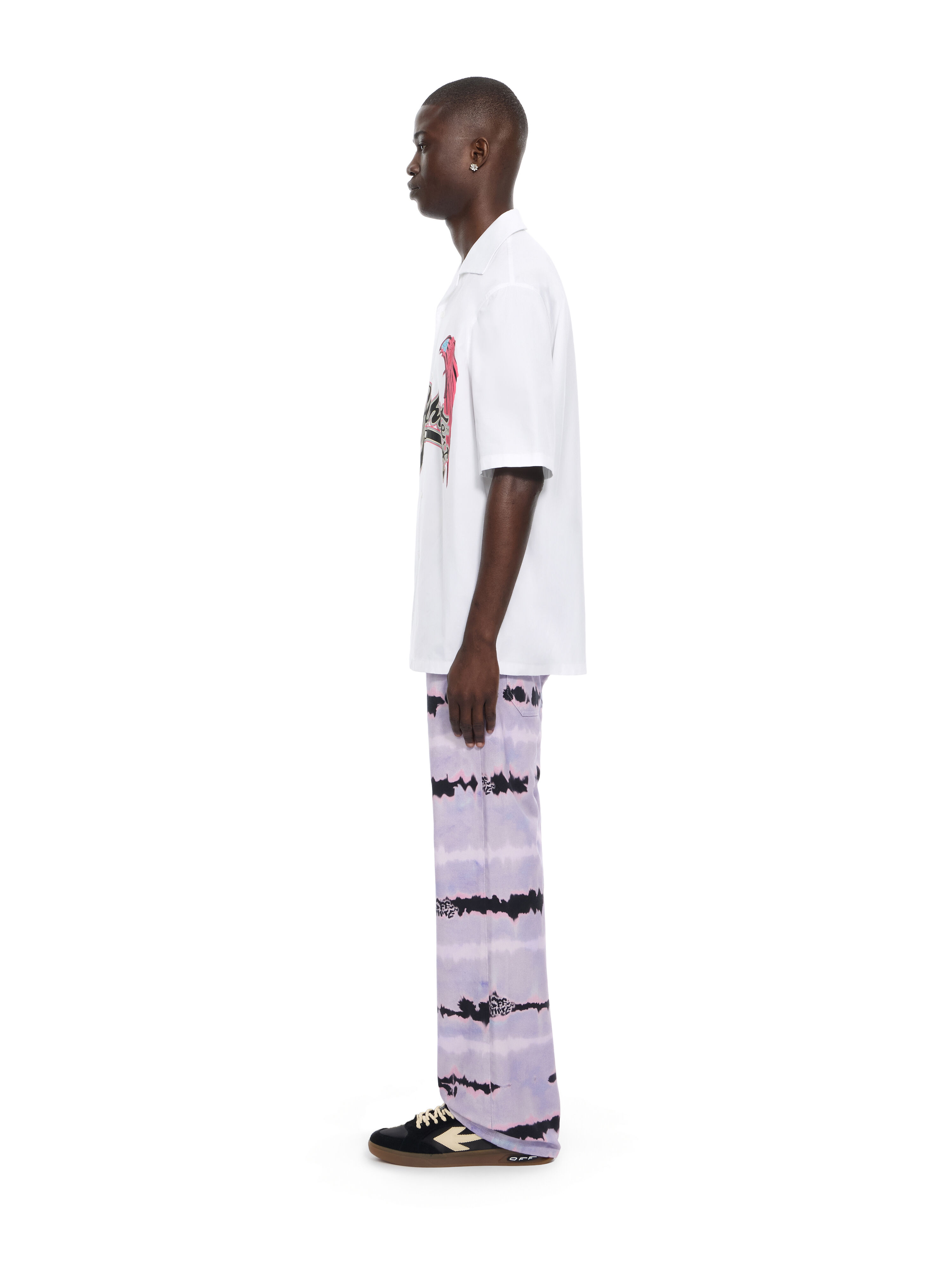 OFF WHITE Double Eagle Poplin Bowling Shirt WHITE 44MGG01FZ26F001