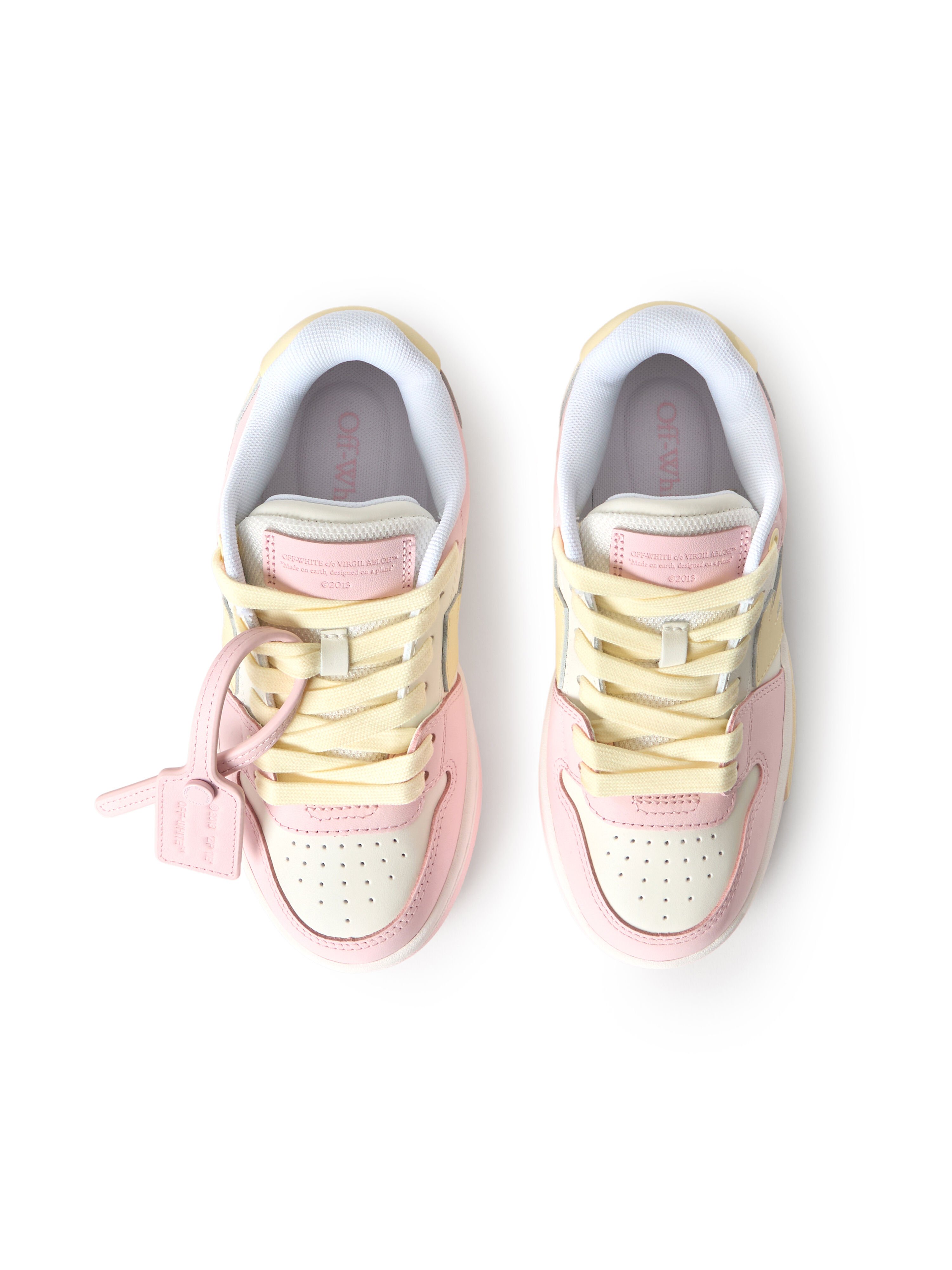 OFF WHITE Out Of Office Sneakers SOFT PINK - LIGHT YELLOW OGIA007S26LEA001