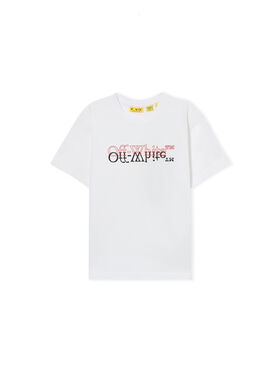 OFF WHITE Big Bookish Double Tee S/S WHITE 44BAA002S26J001