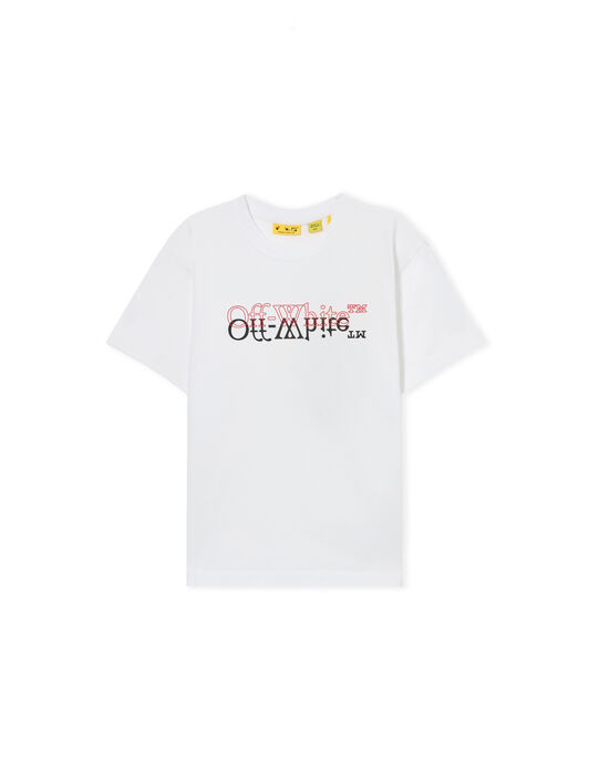 OFF WHITE Big Bookish Double Tee S/S WHITE 44BAA002S26J001