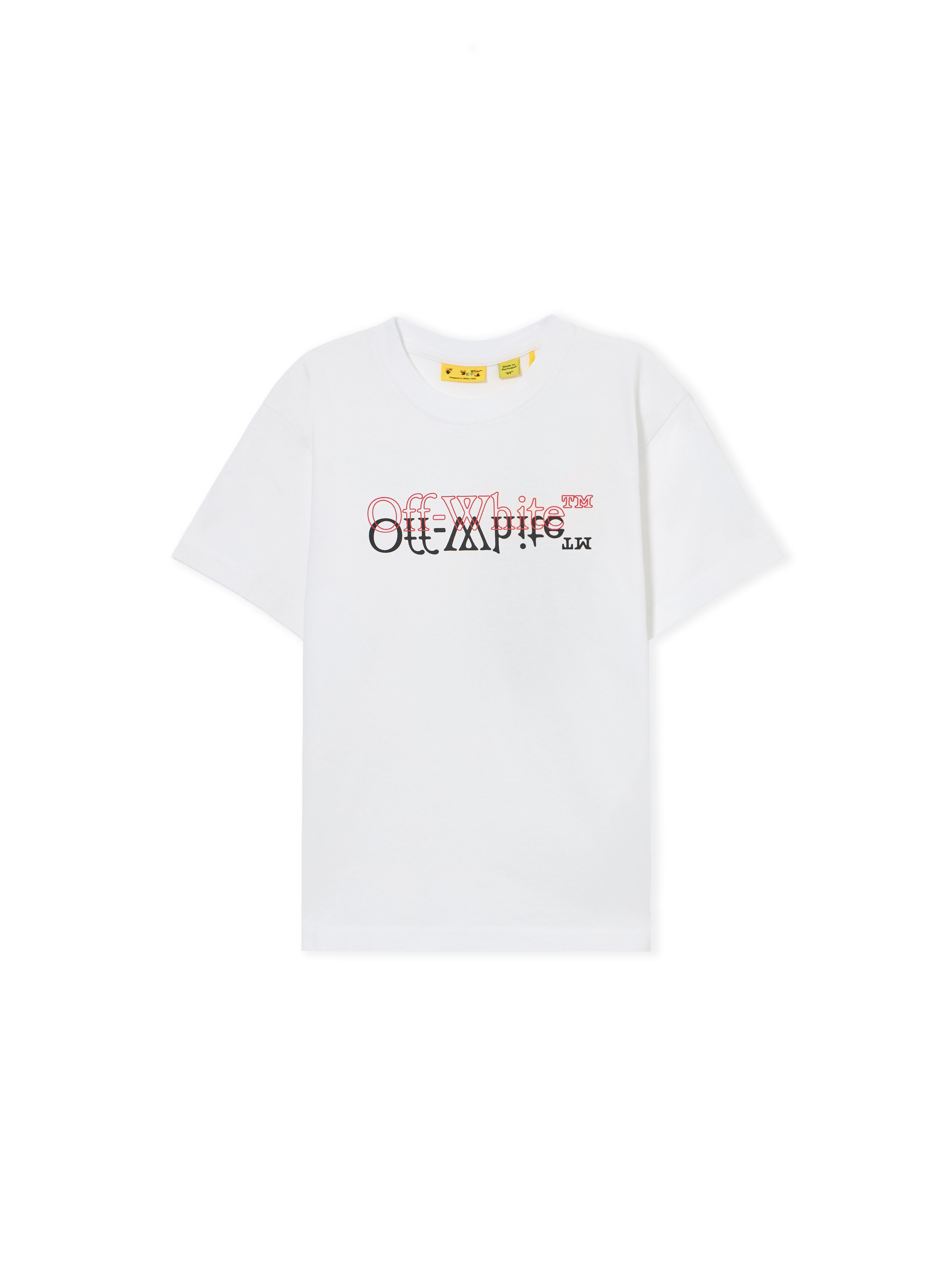 OFF WHITE Big Bookish Double Tee S/S WHITE 44BAA002S26J001