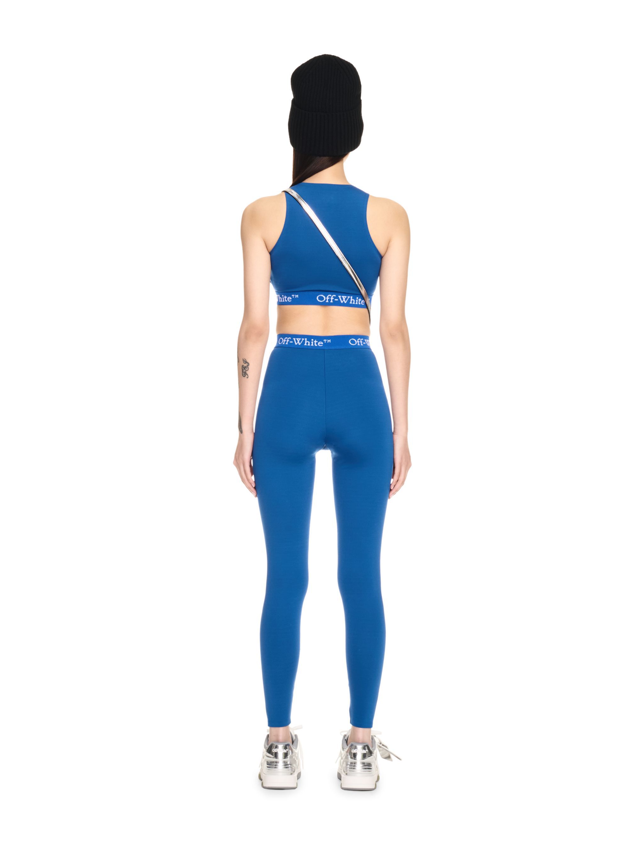 OFF WHITE Logoband Leggings BLUE OWVV003F24JER001