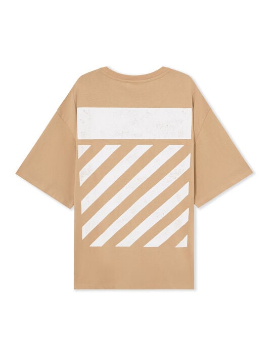 L/AB Diagonal Oversized T-Shirt LAB L/AB Diagonal Oversized T-Shirt CORNSTALK 44LABF26T054