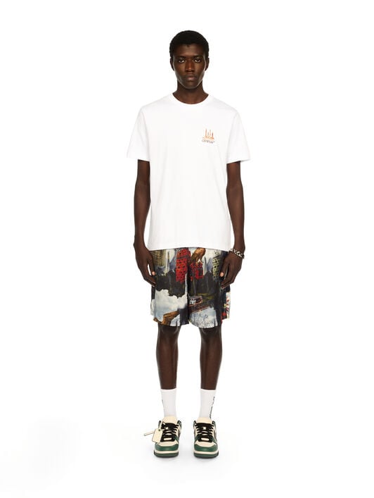 BUILDING ARROW SLIM S/S TEE OFF WHITE BUILDING ARROW SLIM S/S TEE WHITE - BLACK OMAA027F25JER002