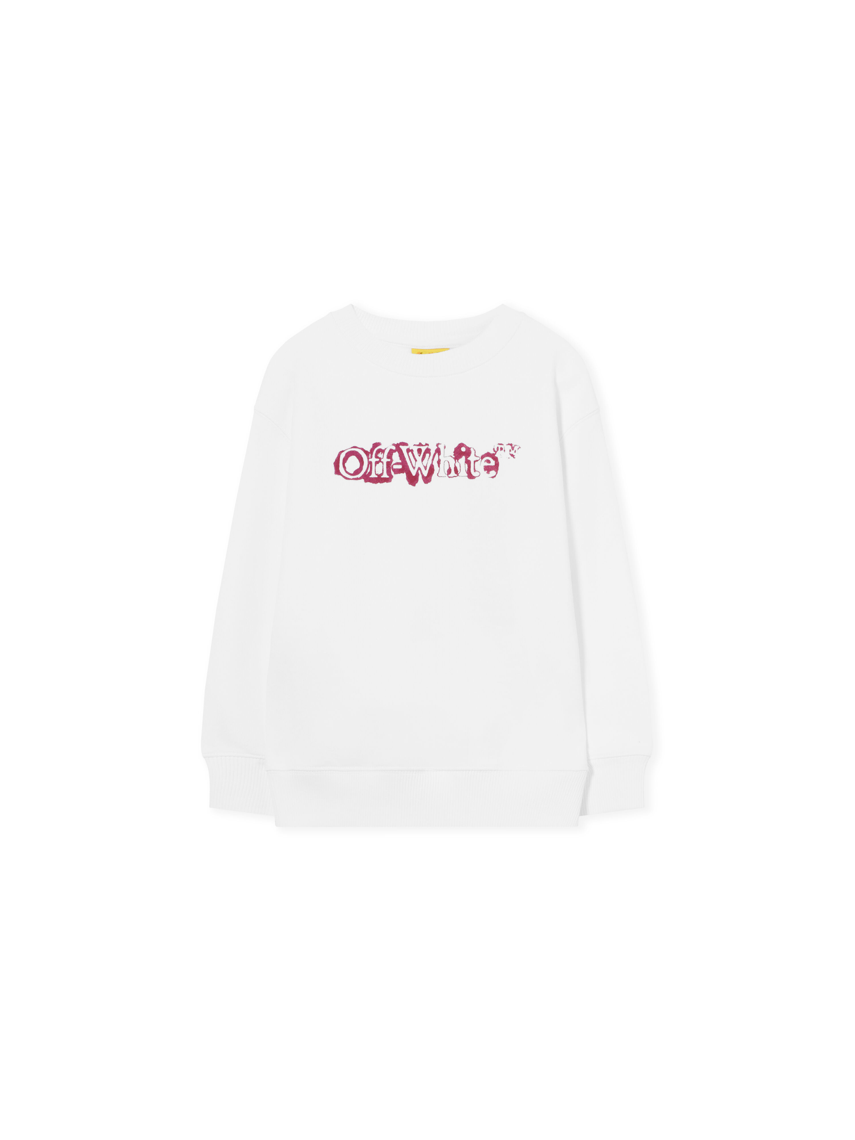 OFF WHITE Big Bookish Watercolor Crewneck Sweatshirt WHITE 44GBA001F26F001