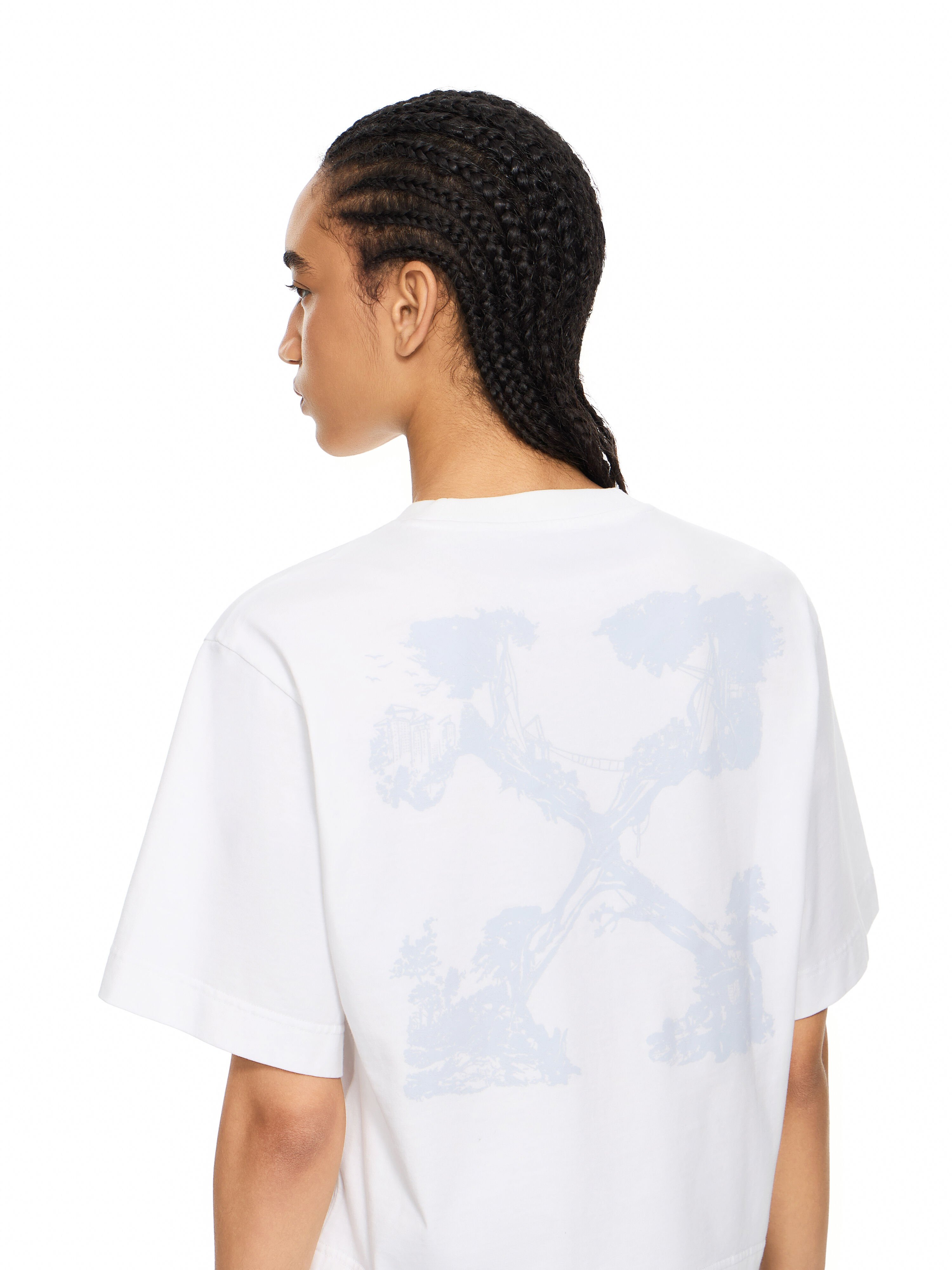 City Nature Arrow Crop Tee OFF WHITE City Nature Arrow Crop Tee Ivory Heather 2FA00643T