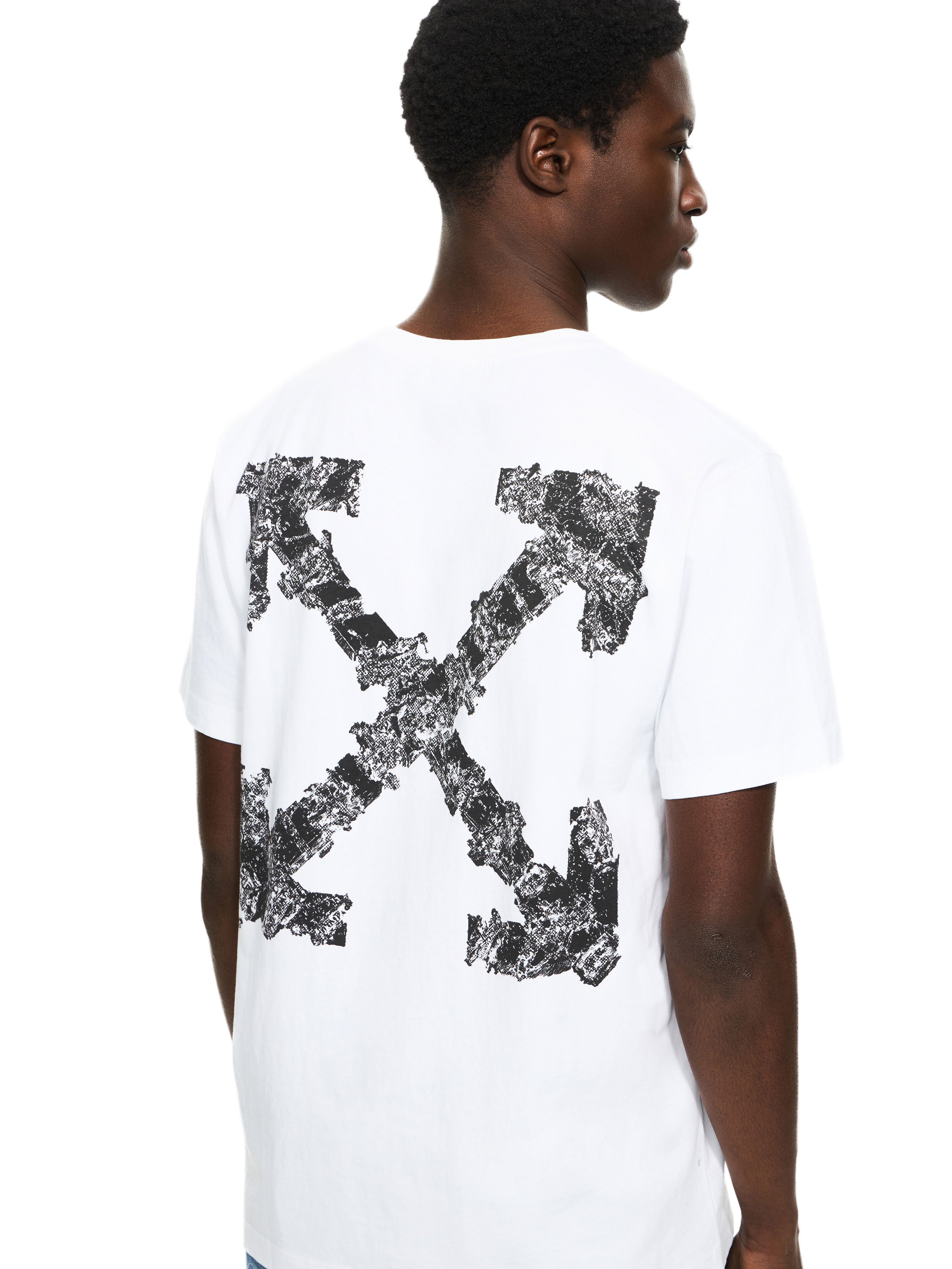 OFF WHITE Heraldic Arrow S/S Slim Tee WHITE 44MAA027S26J007