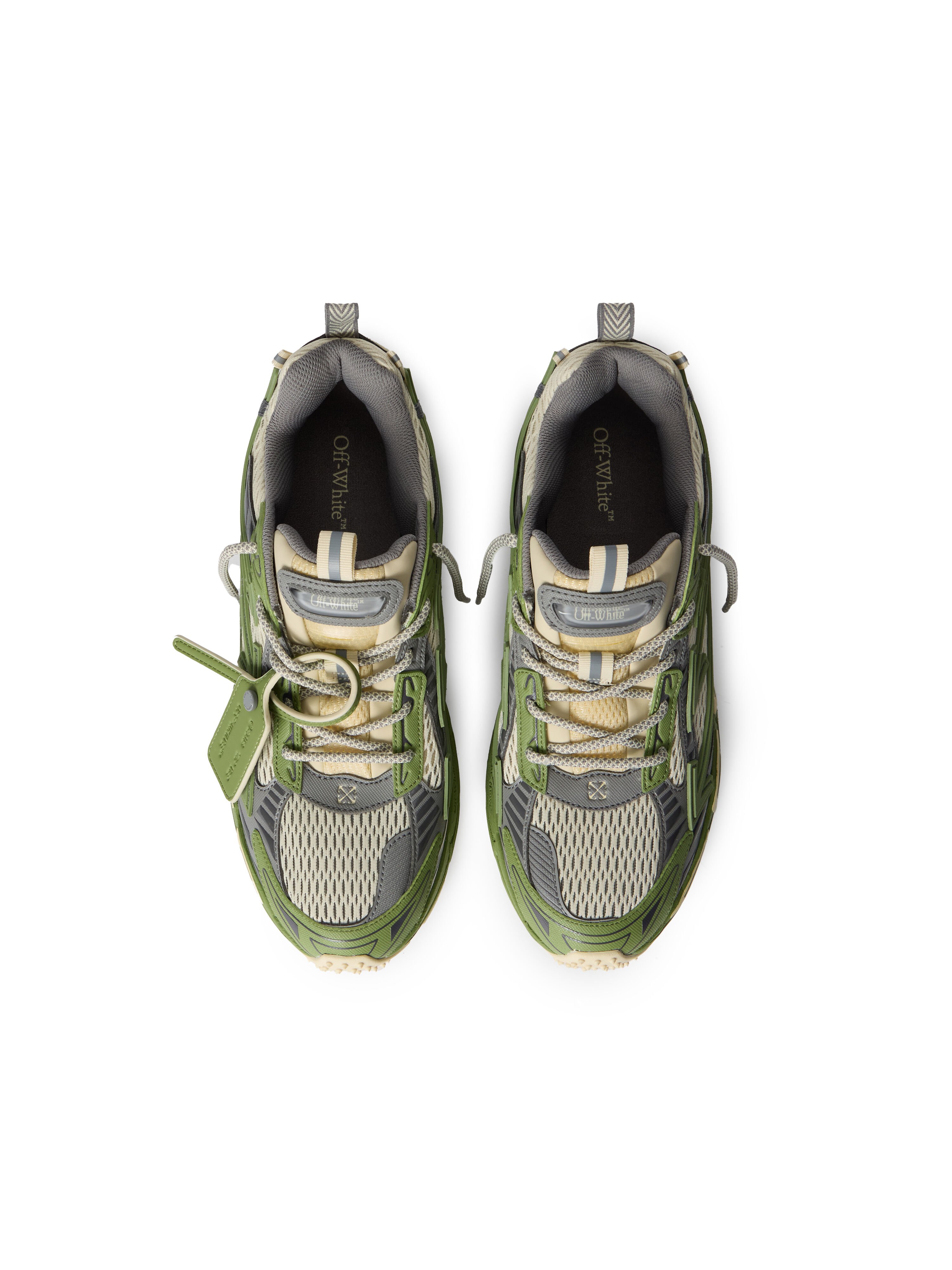 OFF WHITE Be Right Back Sneakers SAND - GREEN OMIA295F25FAB001