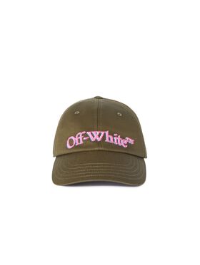 OFF WHITE Green Bookish Shadow Baseball Cap WHITE OWRB133C99LEA001