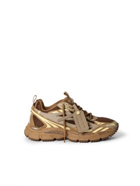 OFF WHITE Be Right Back Sneakers DARK BROWN - CREAM OWIA289F25FAB001