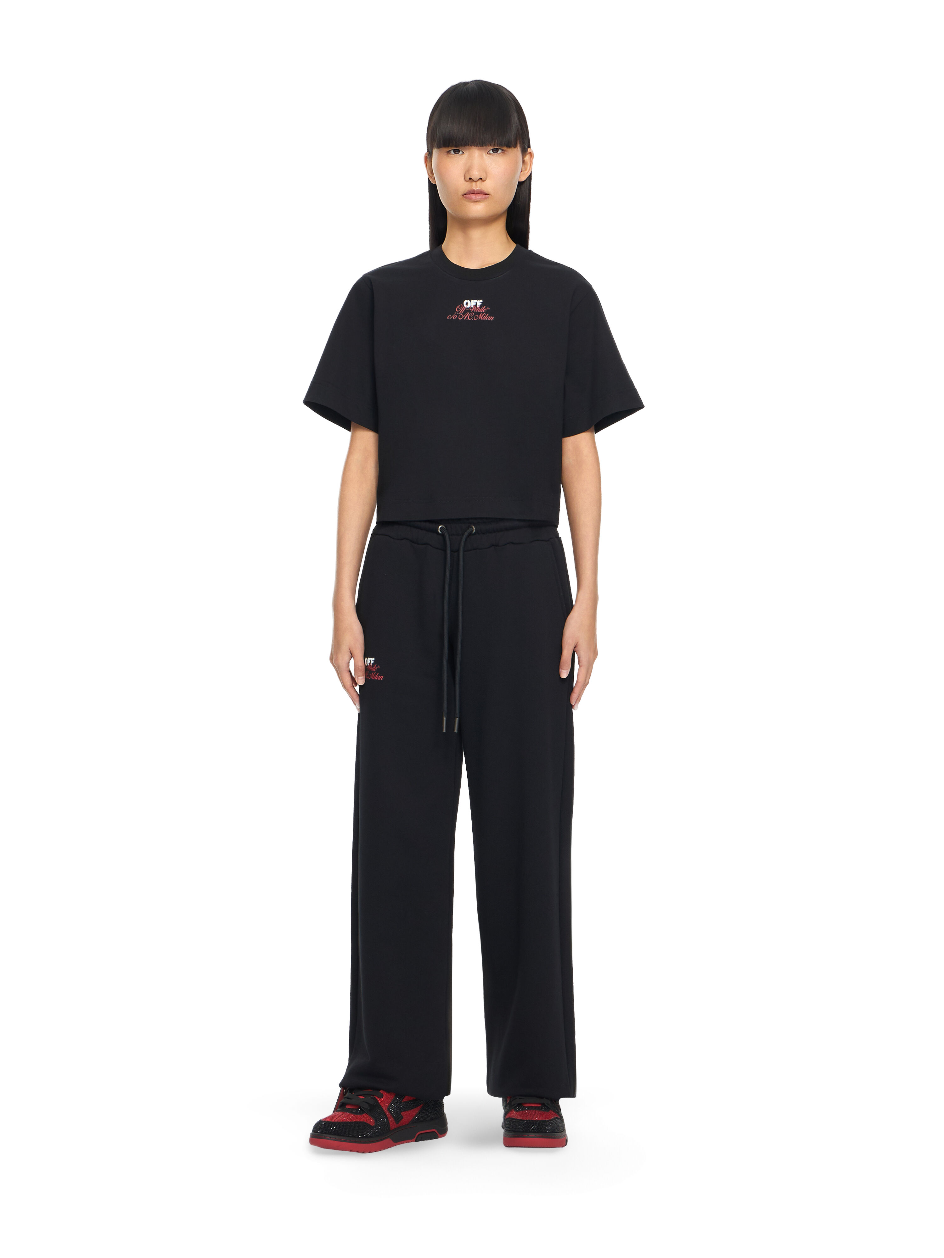 OFF WHITE Off-White™ c/o AC Milan Cuffed Sweatpants Black-No Color 2LH00573B