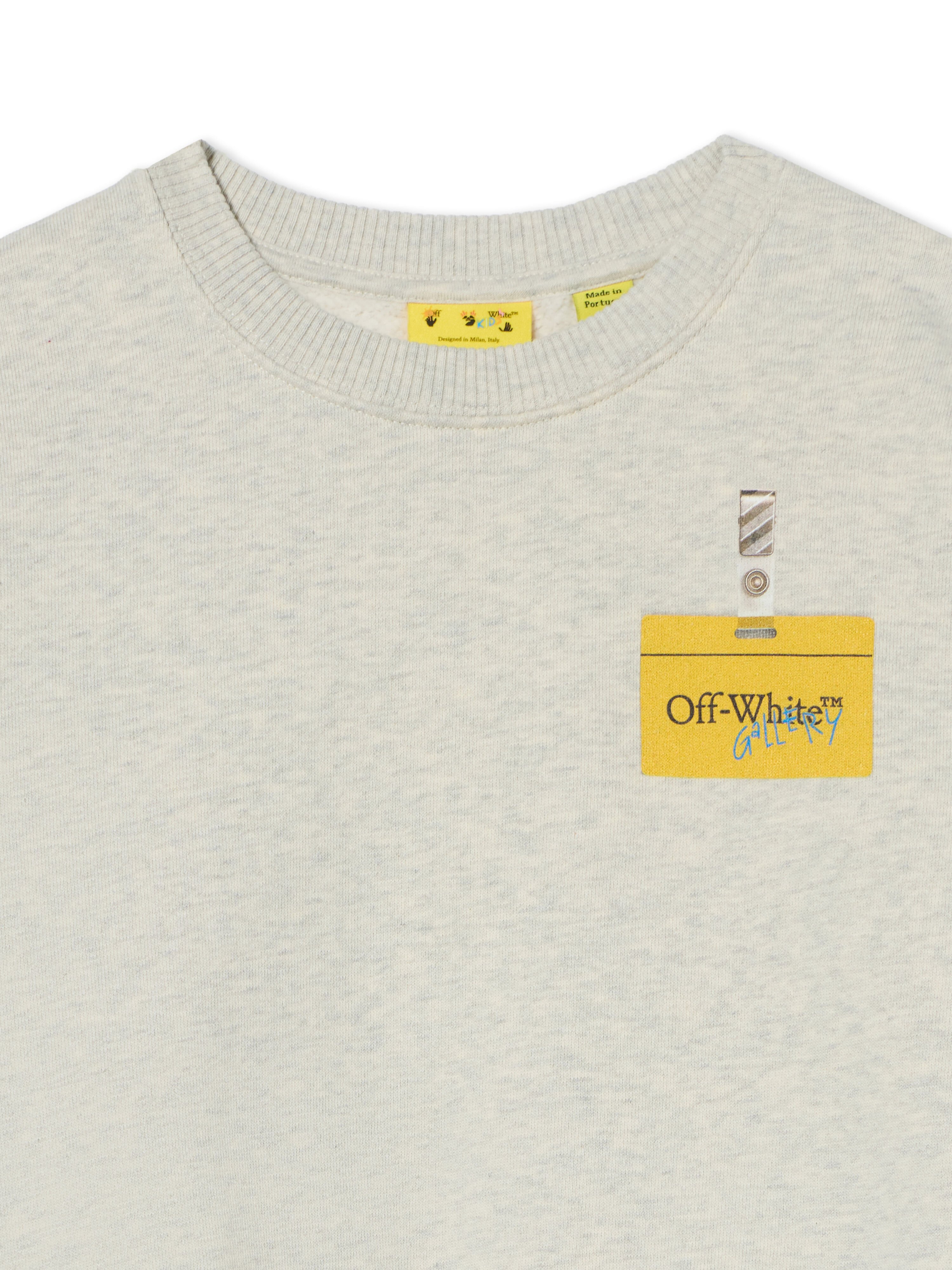 Arrow Tape Crewneck Sweatshirt OFF WHITE Arrow Tape Crewneck Sweatshirt GREY MELANGE 44BBA001F26F00B