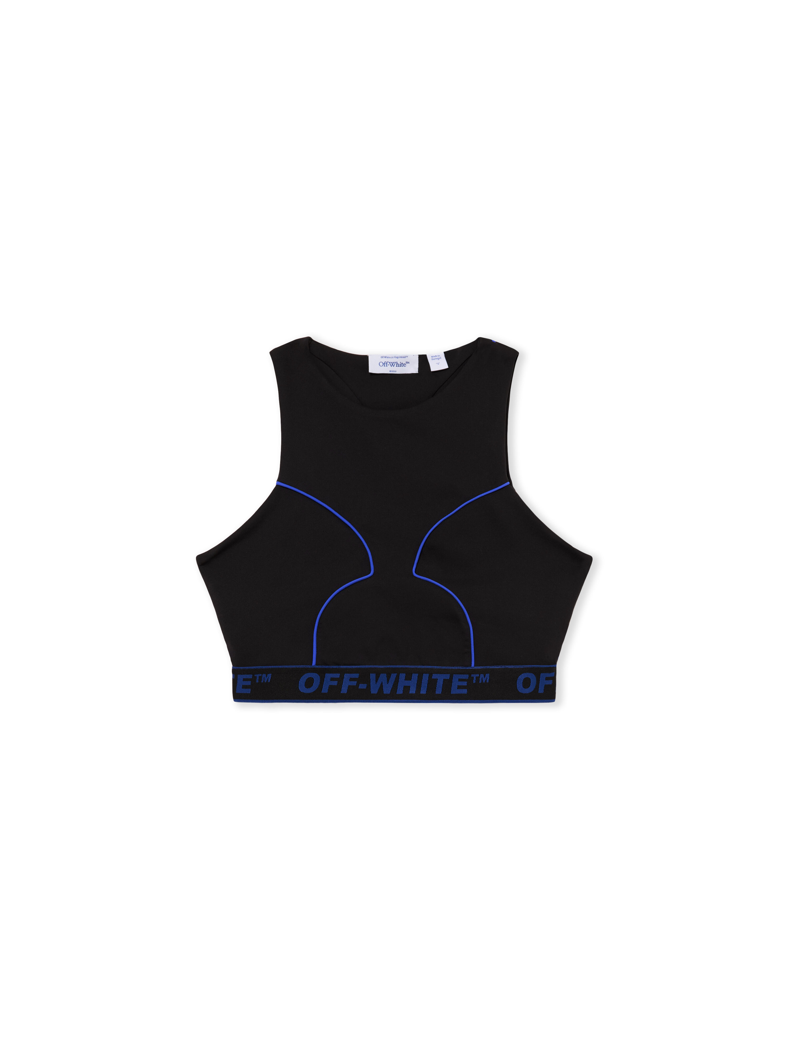 Logoband Lycra Top OFF WHITE Logoband Lycra Top Black-Electric Blue 2FA00362T