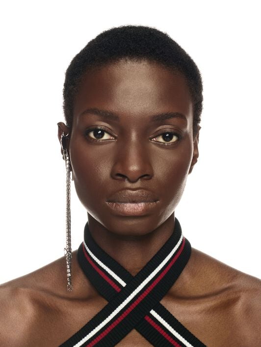 OFF WHITE Butterfly Pendant Earring  OWOD29NW24MET001