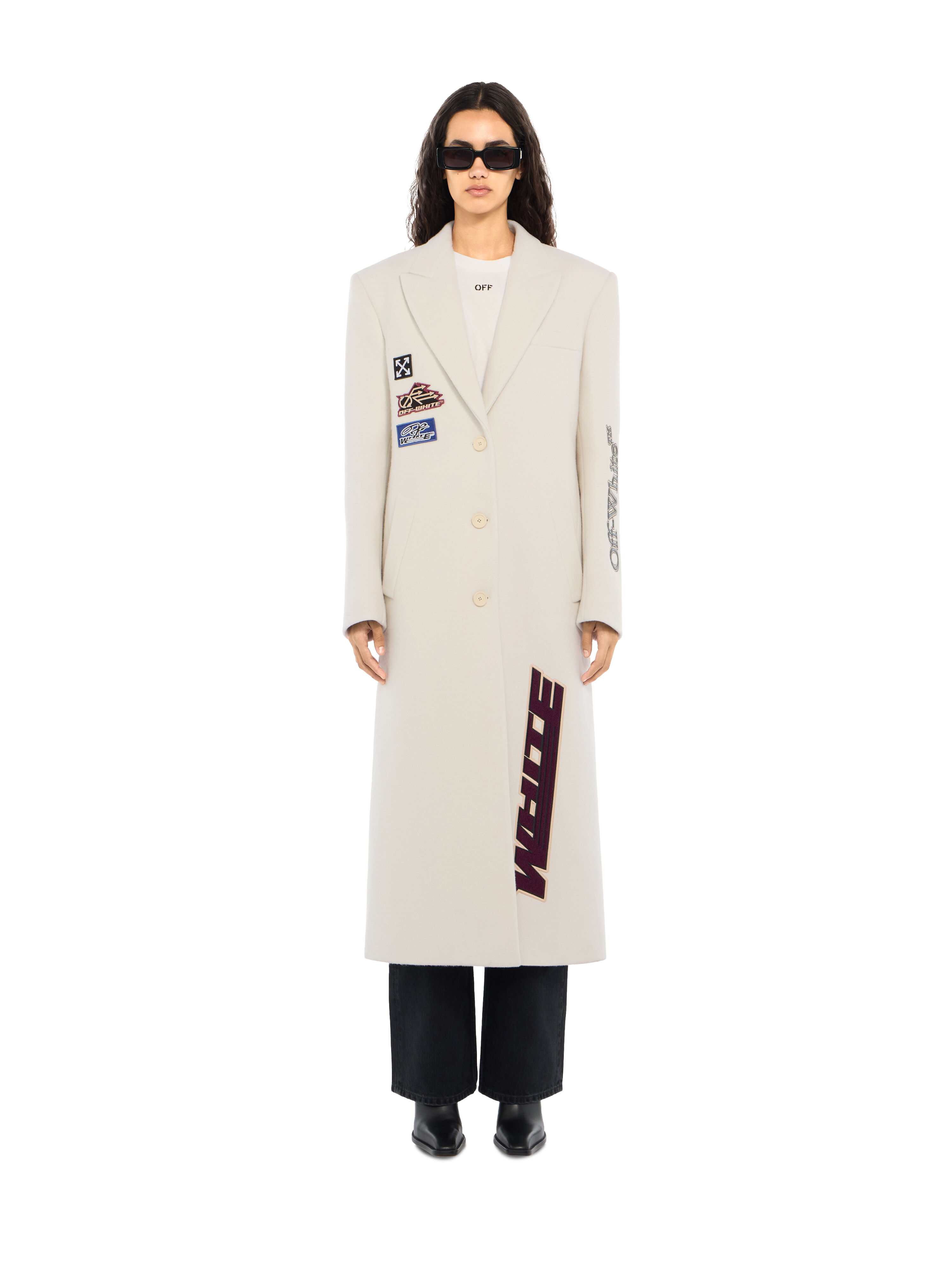 Racing Long Coat OFF WHITE Racing Long Coat Egret Hawthorn Rose 2FG00472T