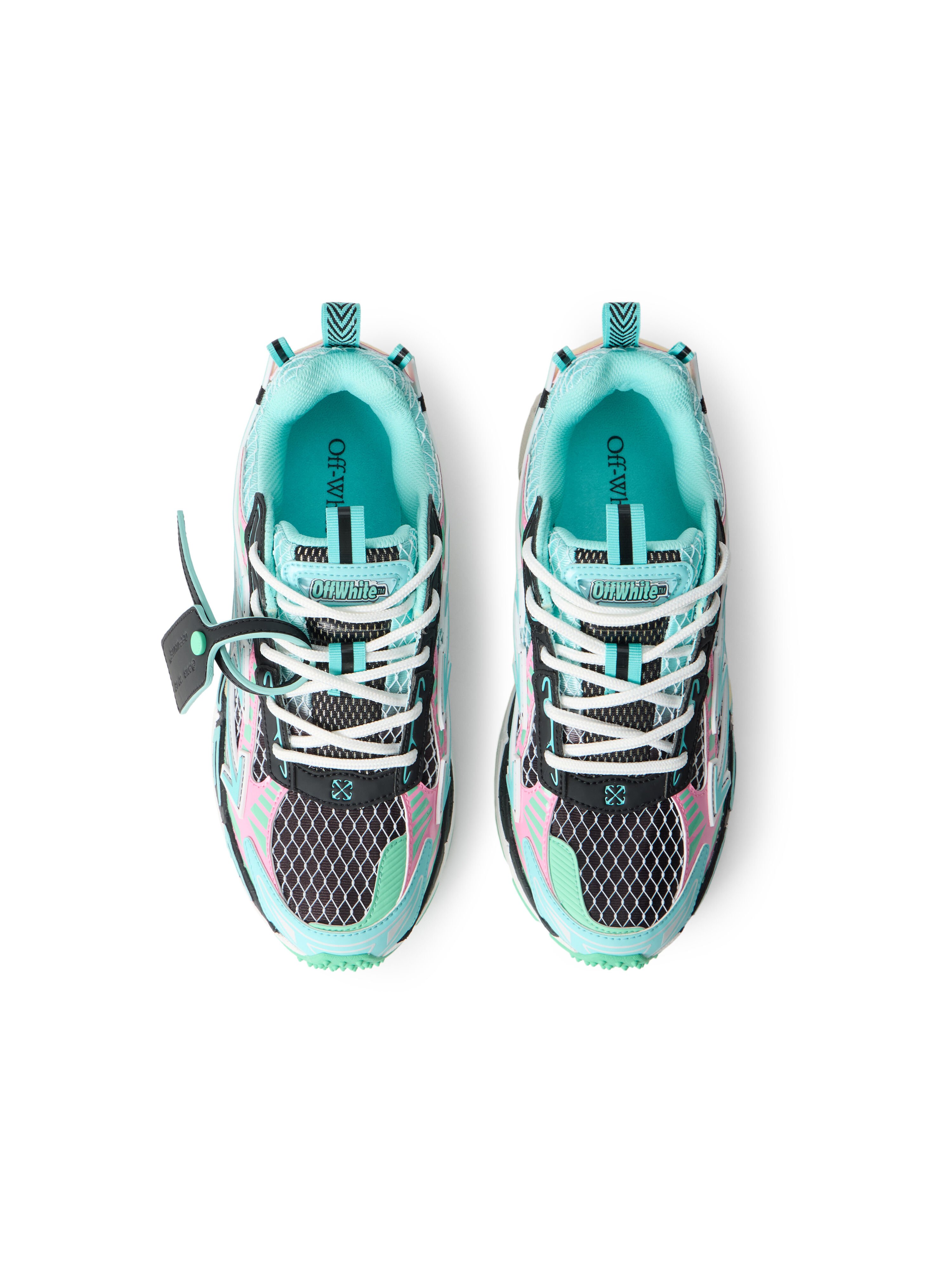 Be Right Back Fishnet Sneakers OFF WHITE Be Right Back Fishnet Sneakers AQUA - MINT OWIA289S26FAB004
