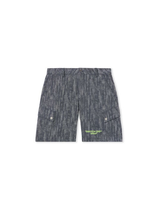 OFF WHITE Ss_Switch Off Cargo Shorts BLUE - YELLOW OMCS003T25FAB001