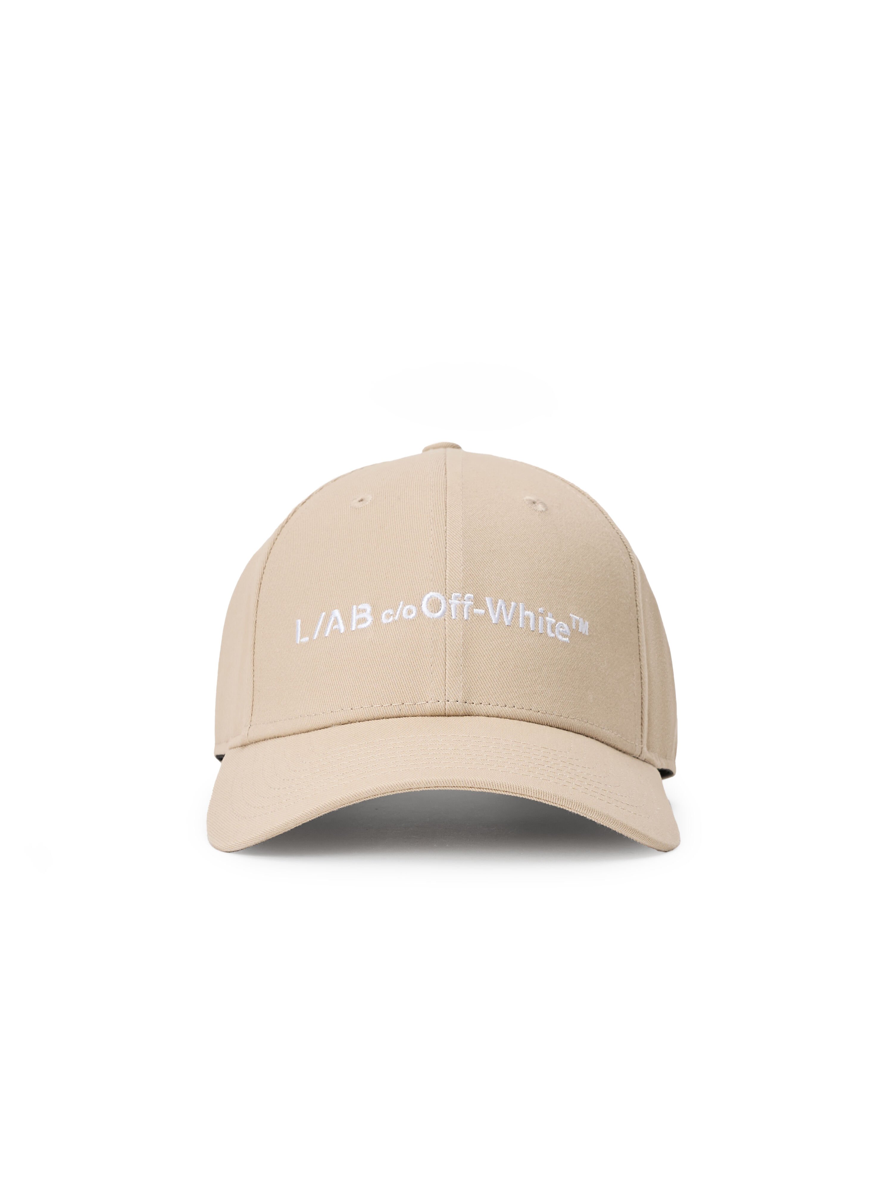 LAB L/AB Logo Embroidered Baseball Cap SESAME LAB7200154