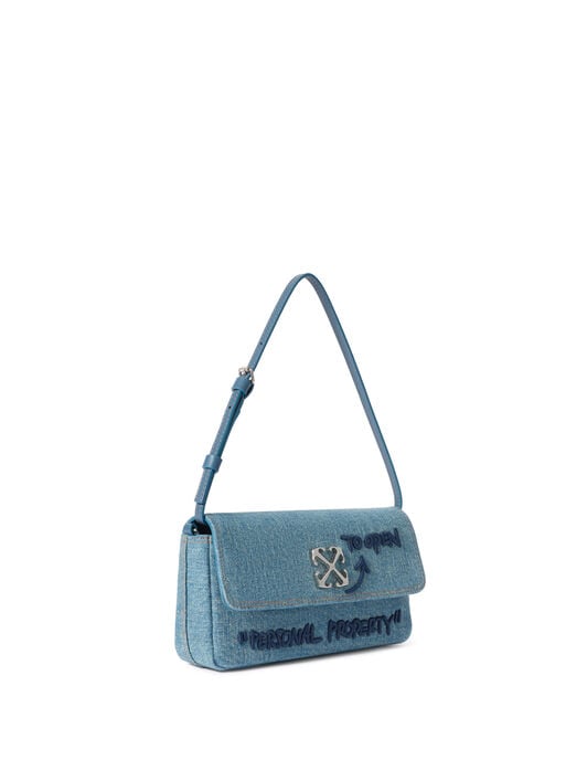 Jitney 0.7 Denim Bag OFF WHITE Jitney 0.7 Denim Bag DIRTY BLUE - BLUE OWNN18IF25DEN001