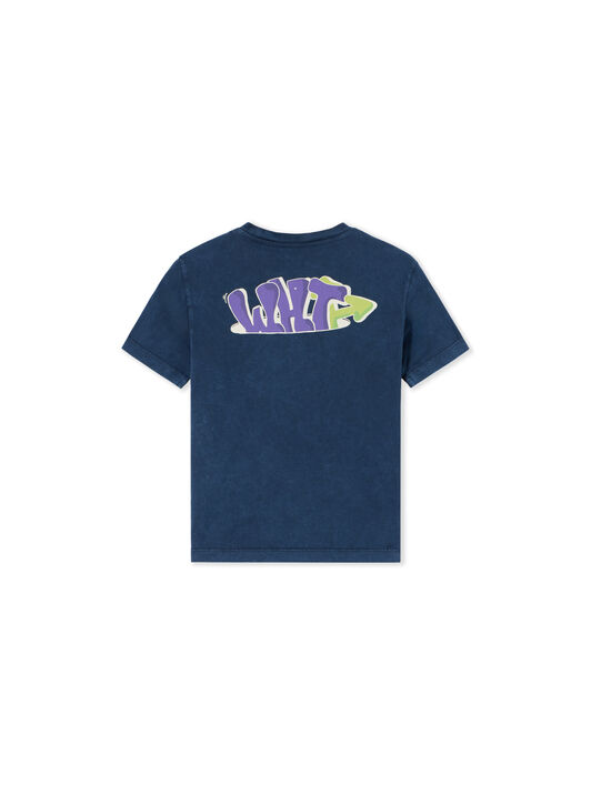 Graffiti Short Sleeve T-Shirt OFF WHITE Graffiti Short Sleeve T-Shirt BLUE NIGHTS 44BAA002F26J00C