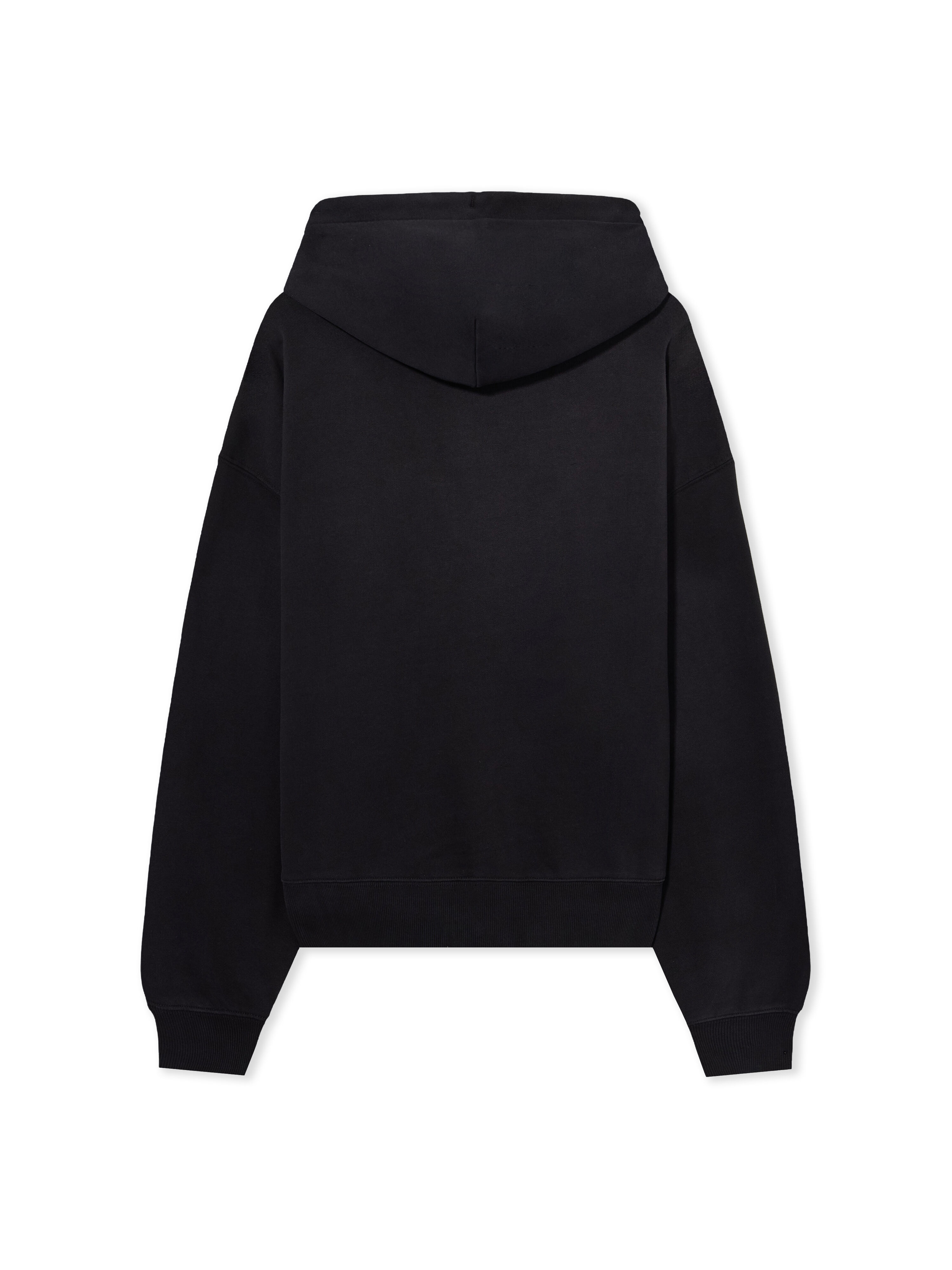 LAB L/AB Diagonal Washed Hoodie BLACK 44LABF26K058