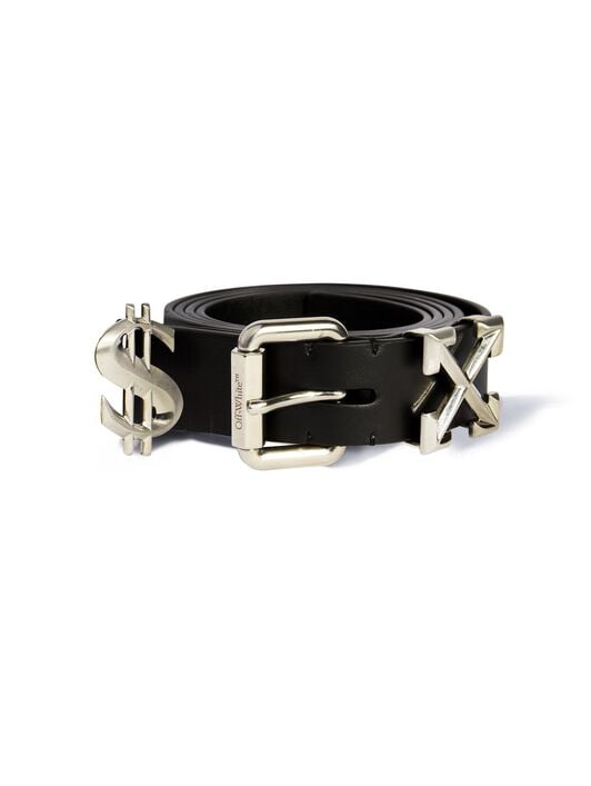 Black/Silver $Ex Belt OFF WHITE Black/Silver $Ex Belt BLACK OMRB14CC99LEA001