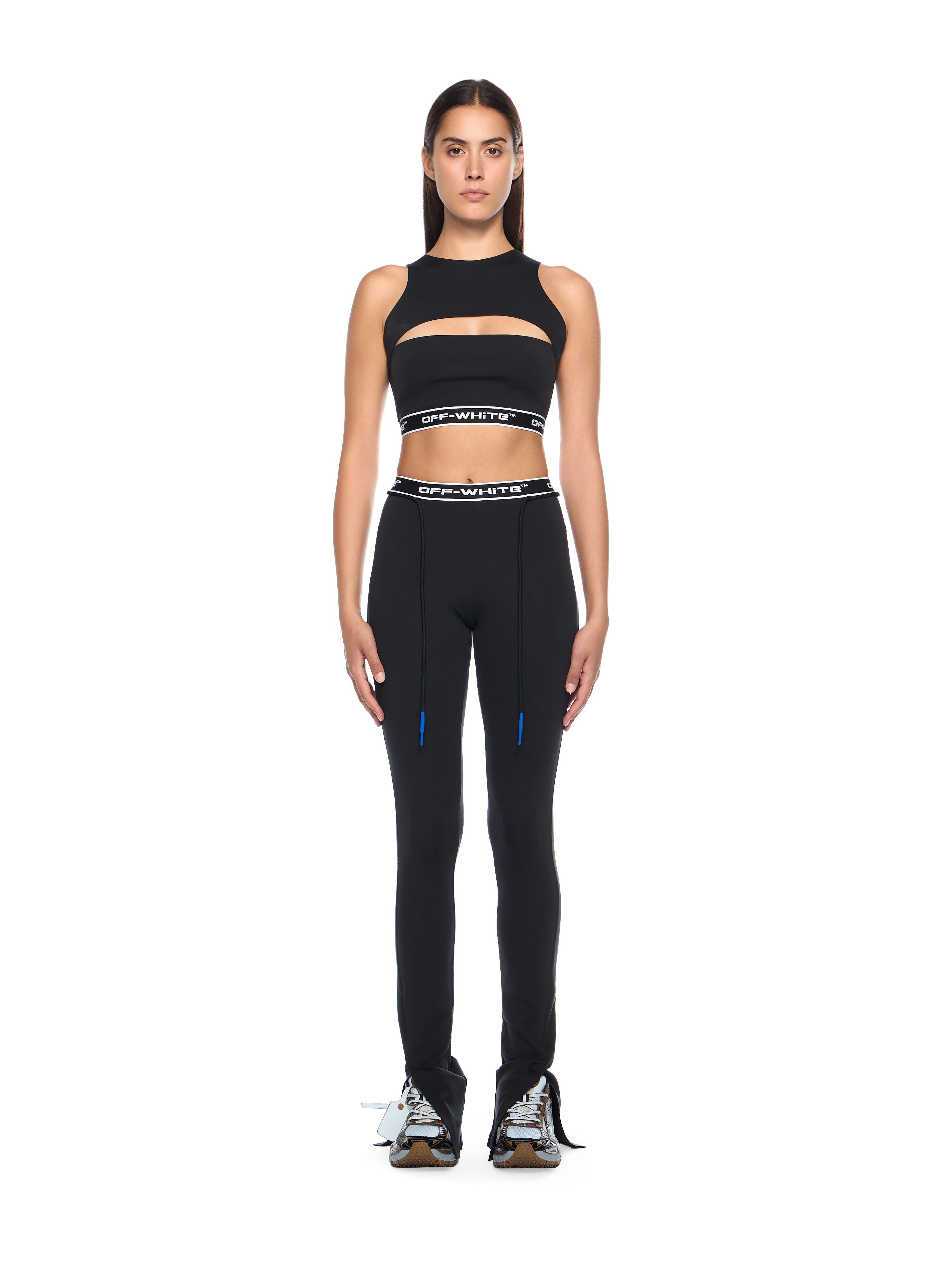 OFF WHITE Logoband Cut Out Top BLACK - FUCHSIA OWVO05JF25JER001