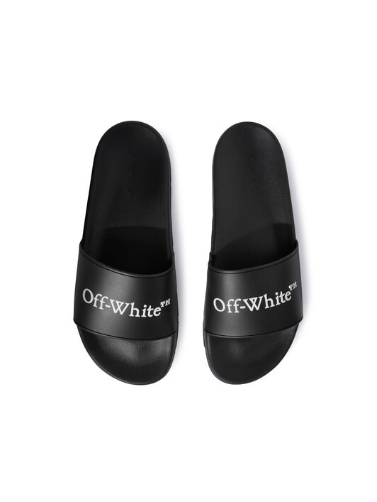 OFF WHITE Black Bookish Sliders BLACK OWIU001C99MAT001