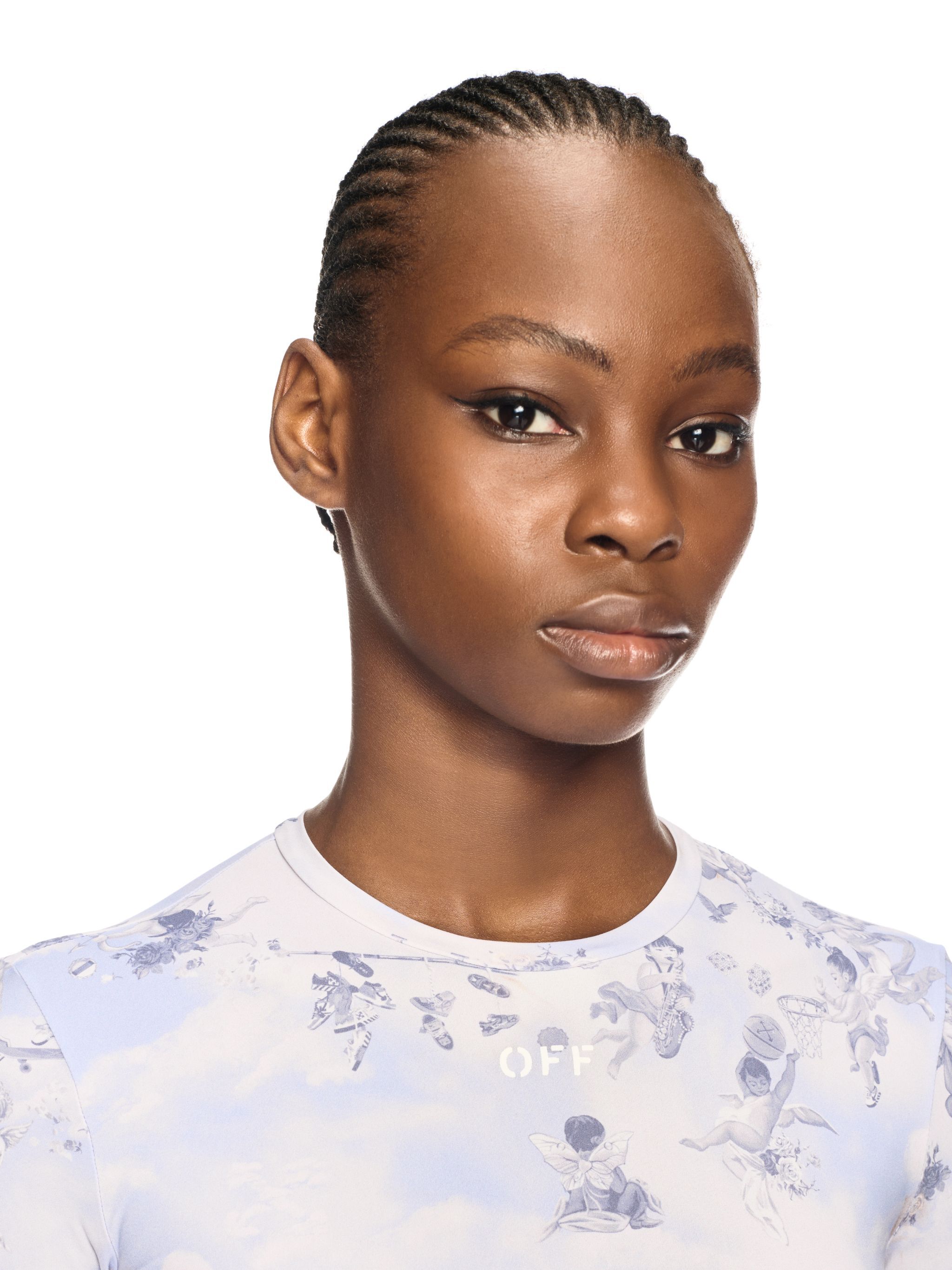 OFF WHITE White Fresco Long-Sleeved Top PURPLE OWAD136S25JER003