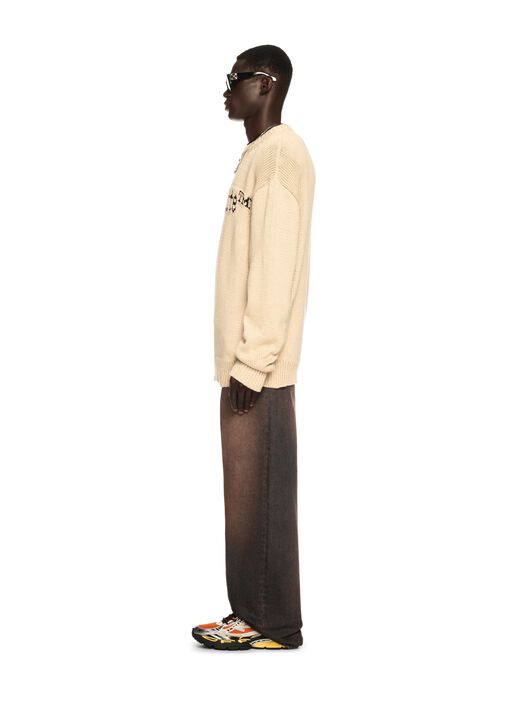 OFF WHITE Overdyed Straight Jeans BROWN OMYA18BS25DEN001