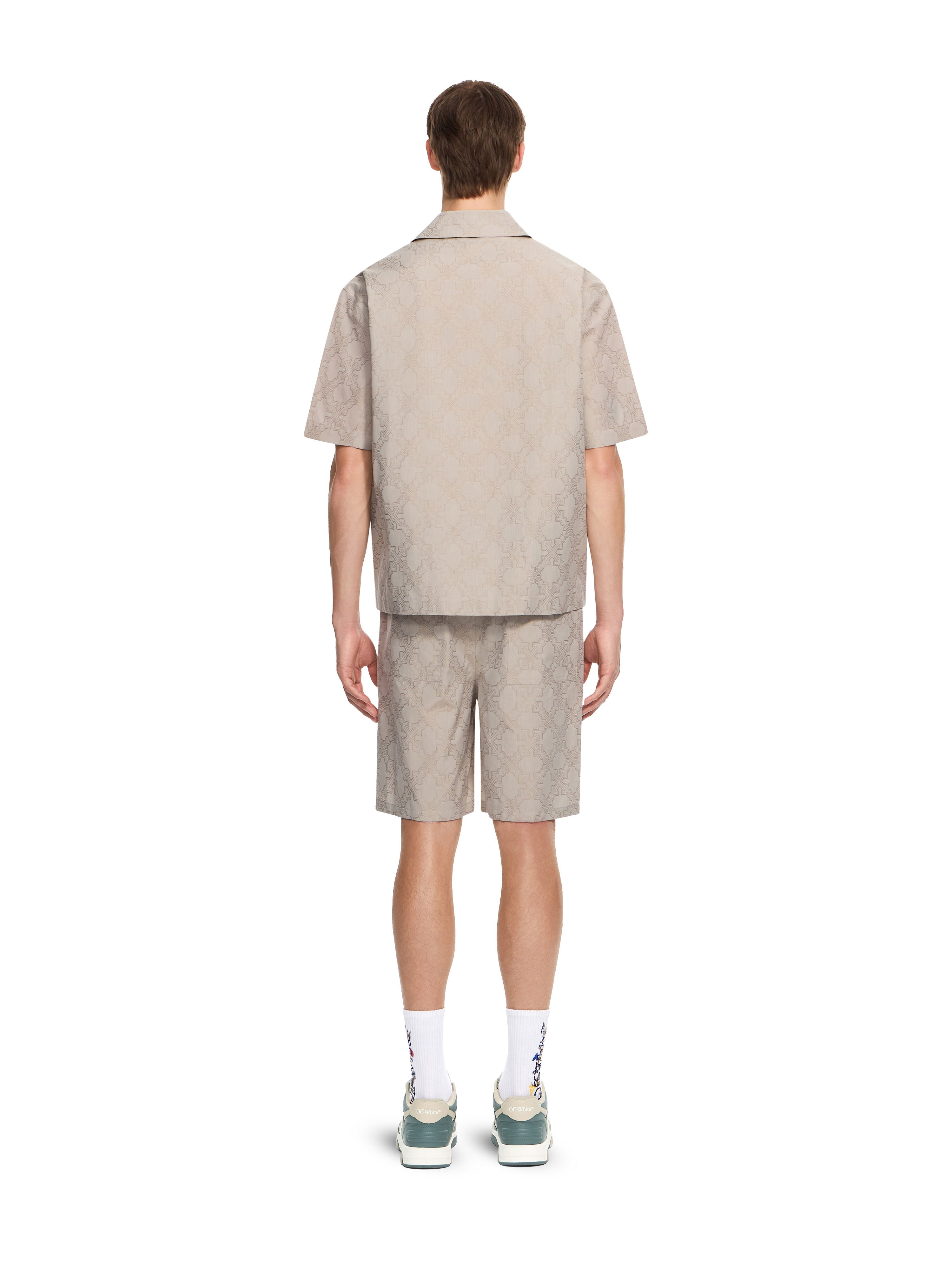 Arrow Monogram Bowling Shirt OFF WHITE Arrow Monogram Bowling Shirt STRING 44MGG01QF26F004