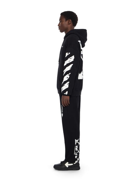 Ink Arrow Skate Hoodie OFF WHITE Ink Arrow Skate Hoodie BLACK - WHITE OMBB085F25FLE00G