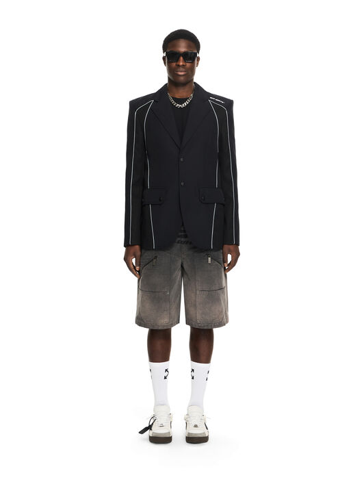 OFF WHITE Cordura Sporty Slim Jacket BLACK 44XEN09QS26F001