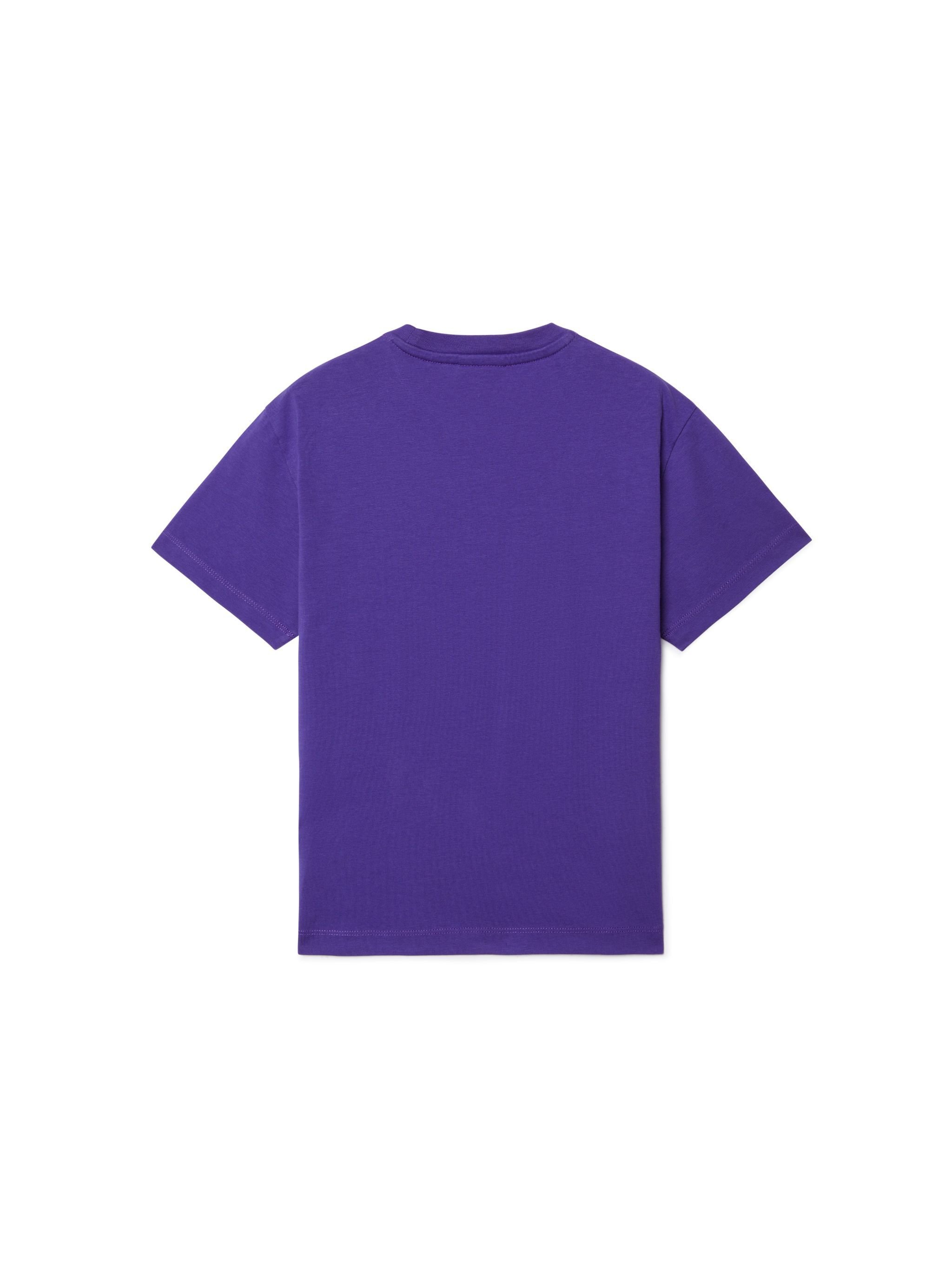 OFF WHITE Bleached Stamp T-Shirt PURPLE OGAA001S25JER006