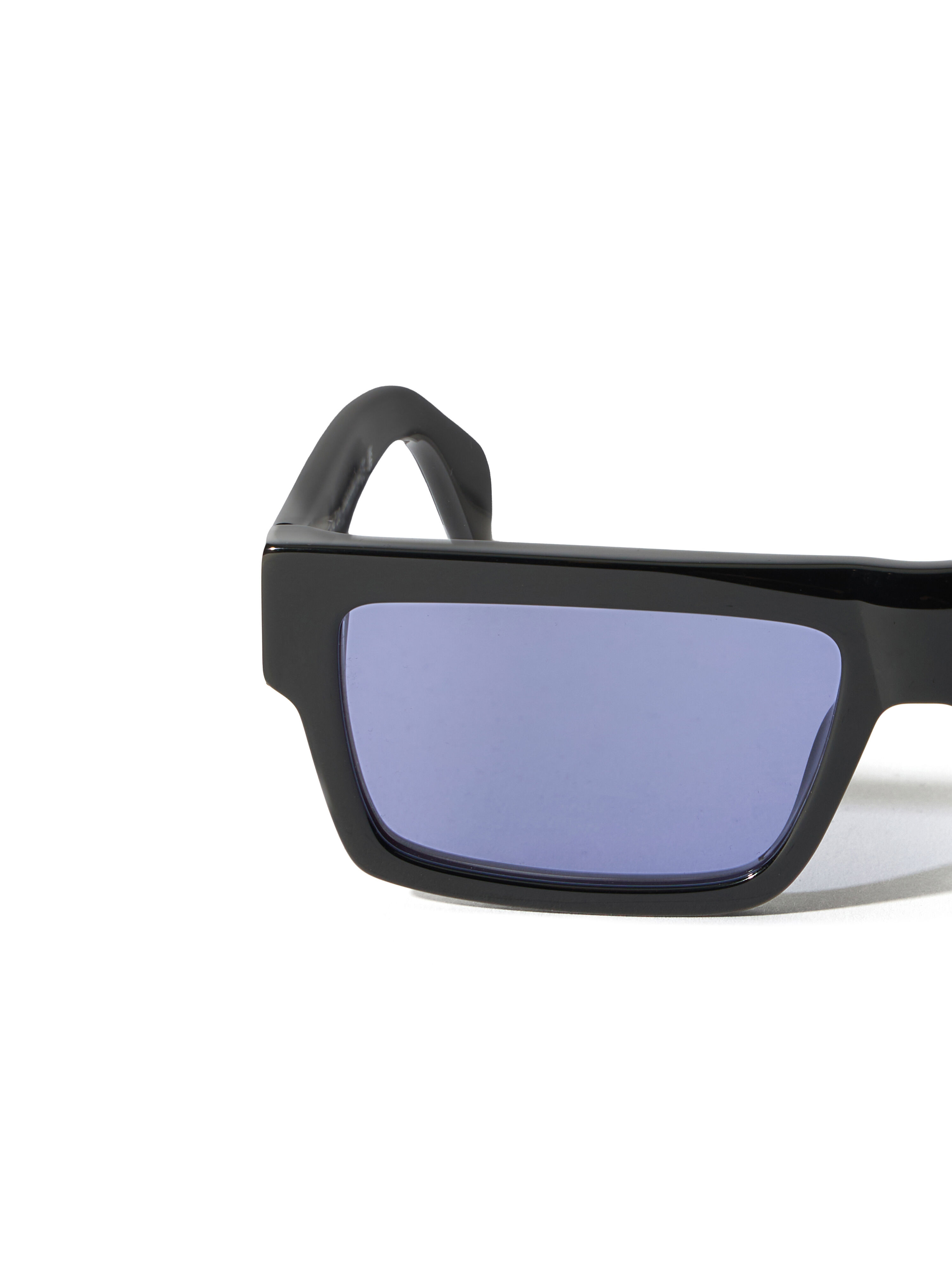 OFF WHITE Montgomery Light Purple Lens Sunglasses Shiny Black OW1035103756
