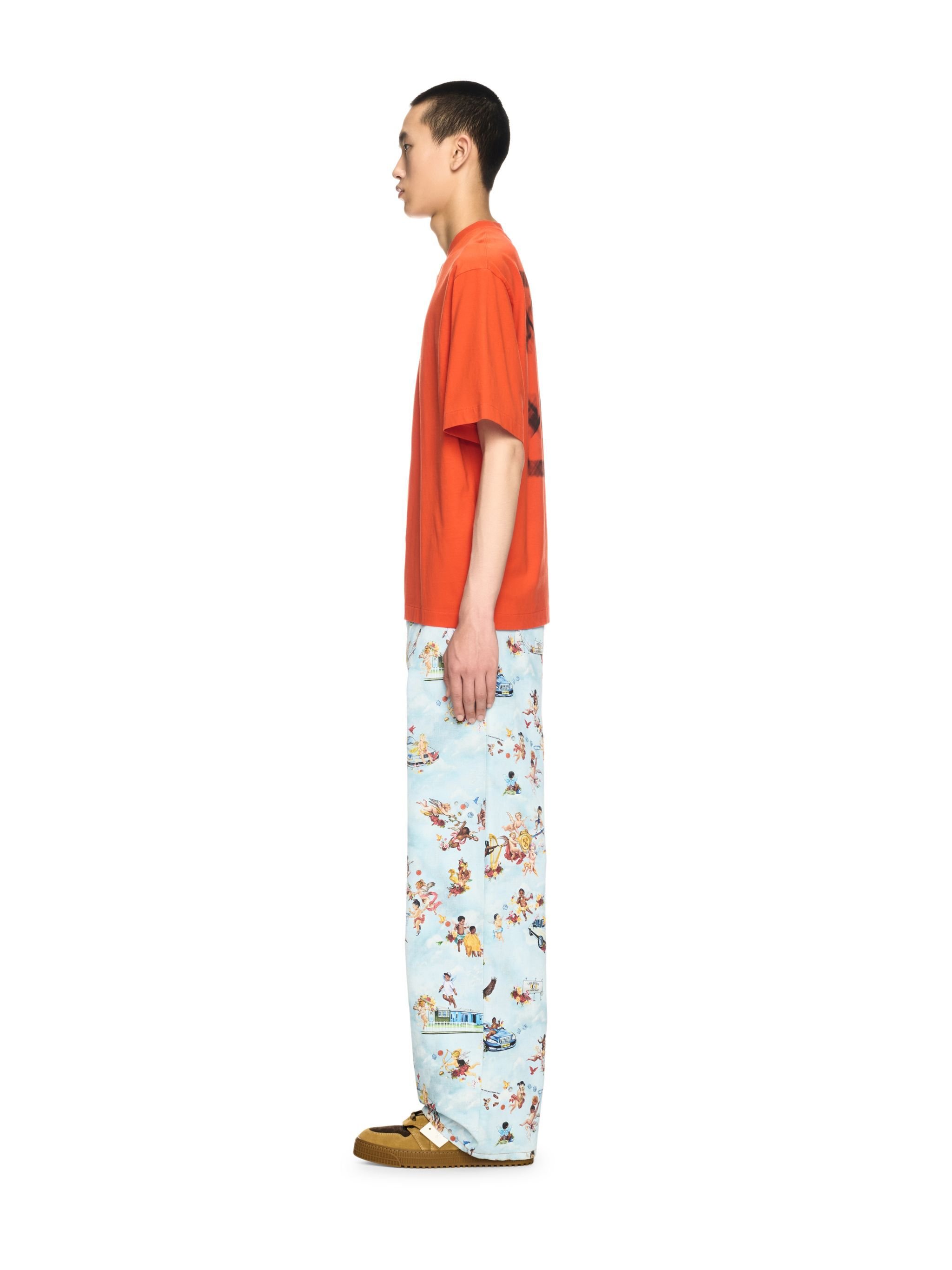 OFF WHITE Oranges Vibe T-Shirt Mit Pfeil ORANGE OMAA120S25JER00F