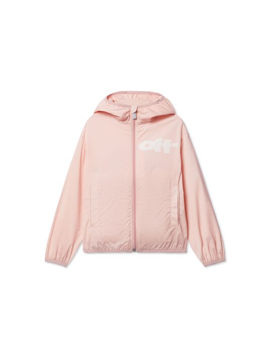 OFF WHITE Giacca A Vento Con Logo Off Split ROSA OGEB004S25FAB001