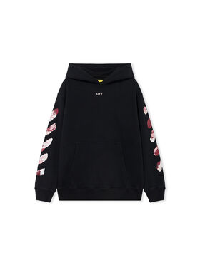OFF WHITE Arrow Acrylic Hoodie BLACK 44GBB002F26F007