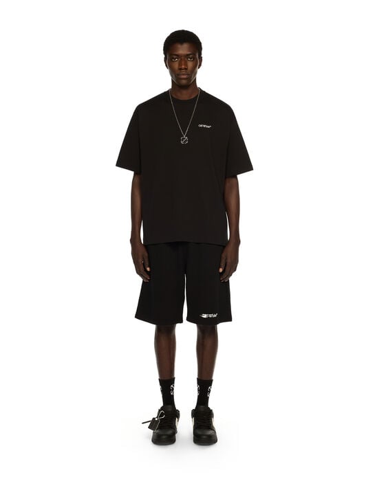 Half Arrow Skate Logo T-Shirt OFF WHITE Half Arrow Skate Logo T-Shirt BLACK - WHITE OMAA120F25JER013