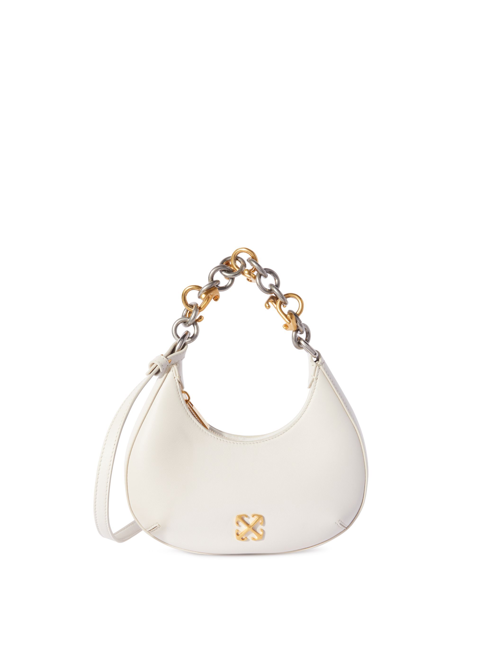 OFF WHITE White Hemisphere Shoulder Bag WHITE OWNN184C99LEA001