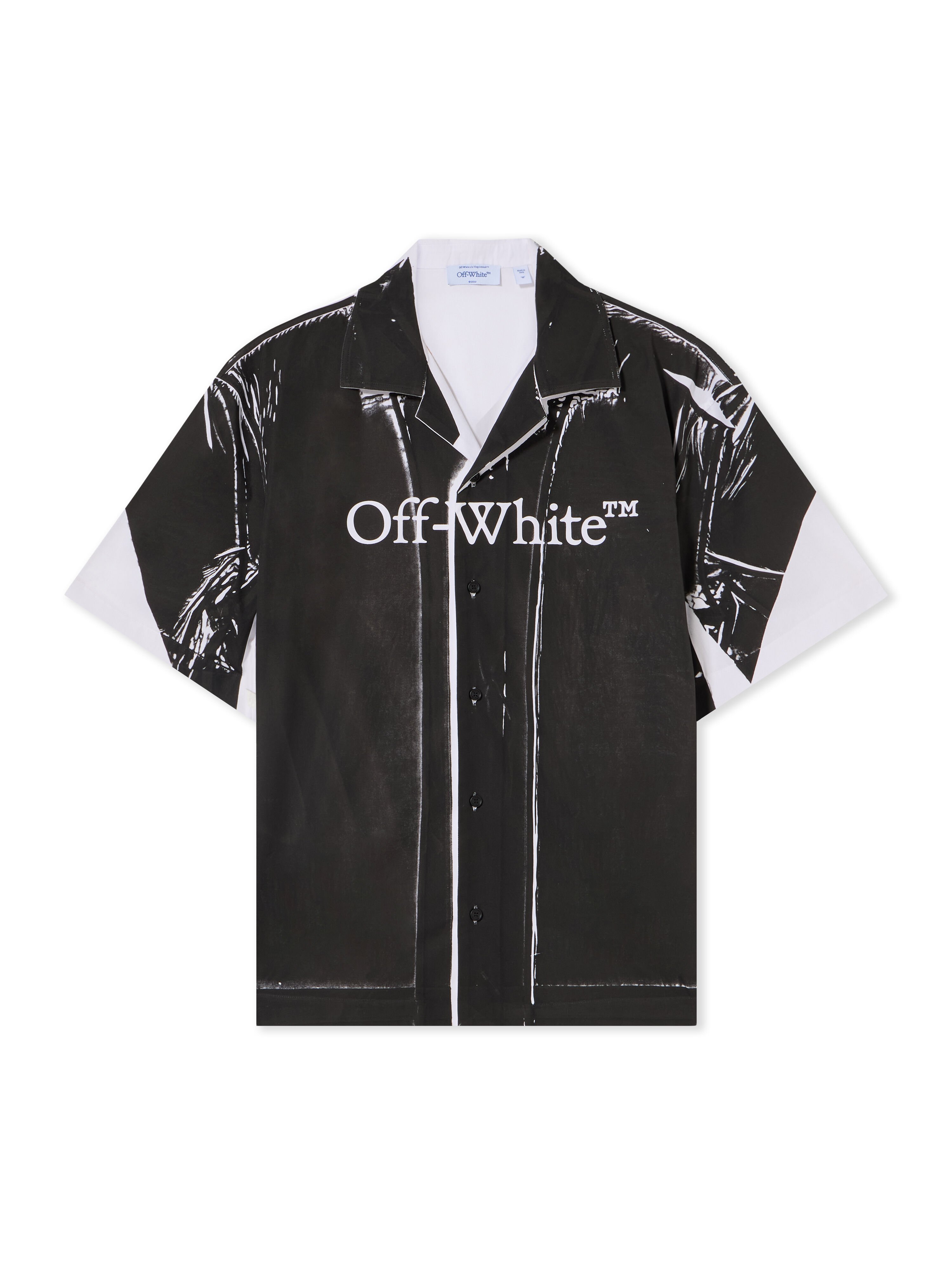 Negative Big Bookish Bowling Shirt OFF WHITE Negative Big Bookish Bowling Shirt WHITE 44MGG01QF26F002