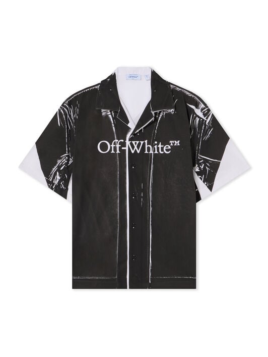 Negative Big Bookish Bowling Shirt OFF WHITE Negative Big Bookish Bowling Shirt WHITE 44MGG01QF26F002