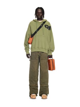 OFF WHITE Military Green Canvas Carpenter Pants GREEN OMCE044F24FAB001